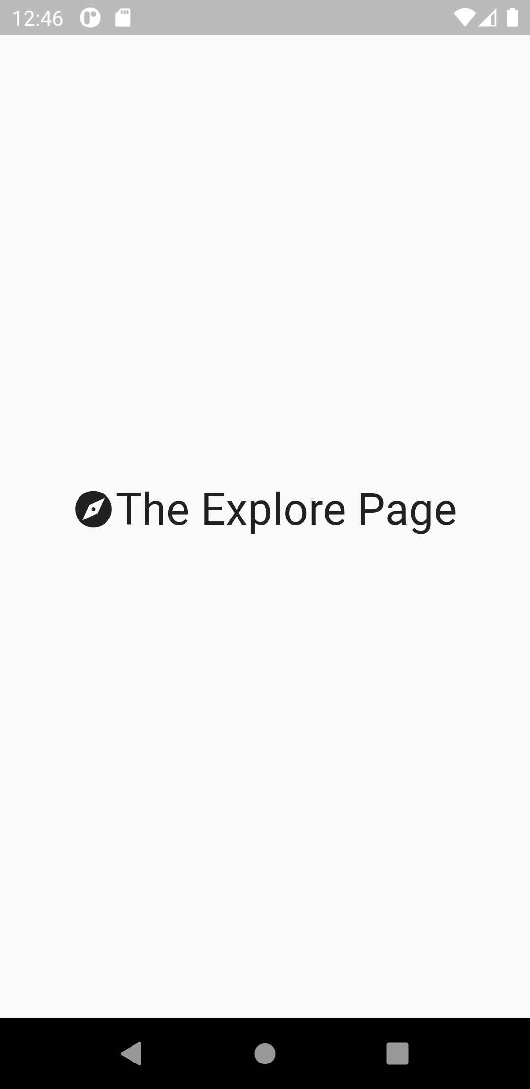 The Explore page