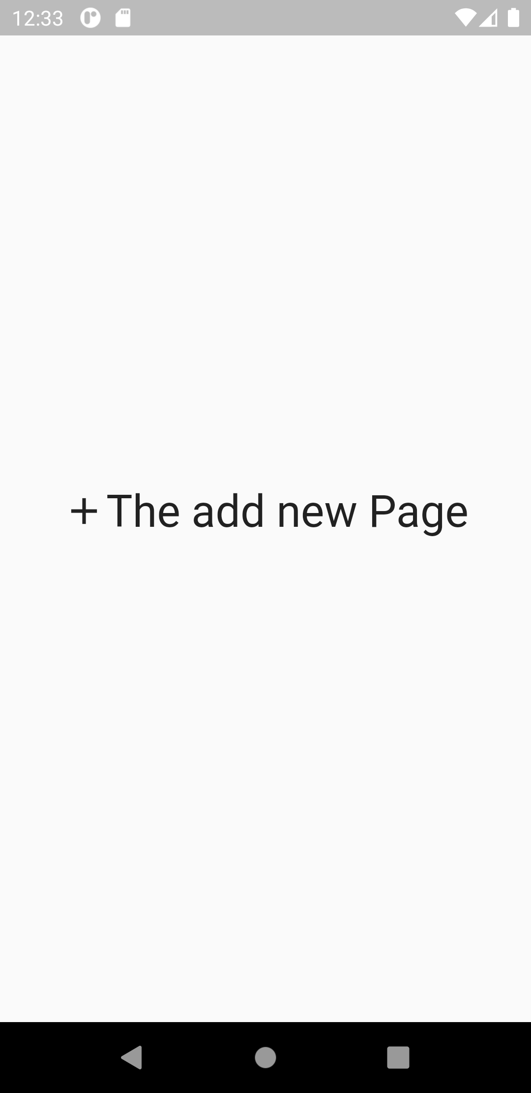 The add-new page