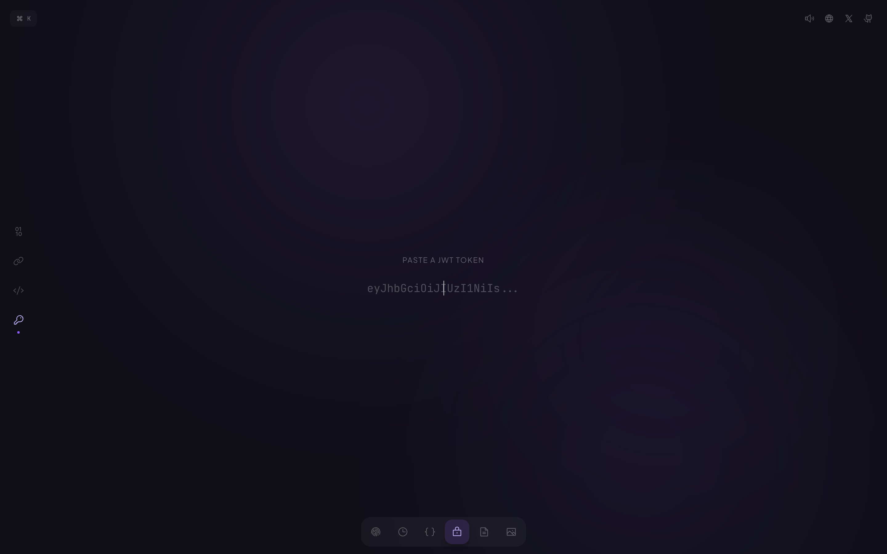 JWT decoder — inspect a token's header and payload